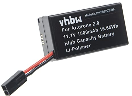 vhbw Akku Ersatz für Parrot PF070056 für Drohne Multicopter Quadrocopter (1500mAh, 11,1V, Li-Polymer)