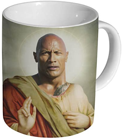 Dwayne Johnson Holy Funny Keramik Kaffeetasse Tasse