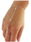 Yheakne Boho Crystal Finger Bracelet Silver Slave Chain Bracelet Vintage Rhinestone Ring Wrist Bracelet Personalize Hand Chain Bracelet Jewelry For Women And Girls Gifts