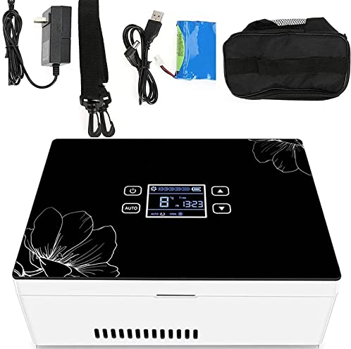 YEITH Refrigerador Insulina Portátil, Nevera Refrigerada Medicamentos, Termóstato Bolso Refrigerador Medicación, Mini Caja de Insulina, 0-8 ℃,3Battery