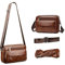 Messenger-Bags Herren Umhängetasche Leder Klein Braun Shoulder Bag for Men, Sport Taschen Herren, Office Small Backpack, High Capacity Bag for Work Travel