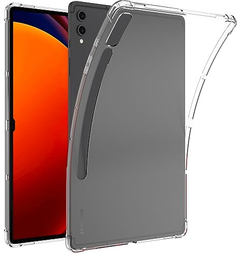 Miimall Case for Samsung Galaxy Tab S10 Plus 2024/ Galaxy Tab S9 Plus 2023 Tablet Case, Soft TPU Shookproof Slim Lightweight Anti-Scratch Protective Cover Case for Samsung Galaxy Tab S10 Plus-Clear