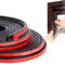 YOUSHARES Guarnizione in silicone per porte/finestre, colore nero, 12 m, autoadesiva, per finestre, isolamento acustico, protezione dal freddo, anti-collisione, finestra in legno