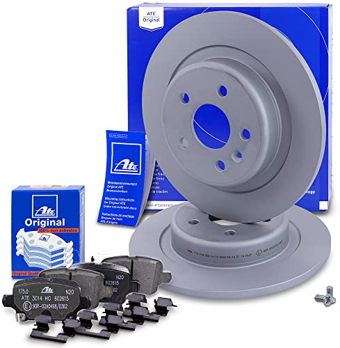 ATE Bremsenset Hinterachse inkl. Bremsscheiben hinten Ø 288 mm und Bremsbeläge hinten Kompatibel mit OPEL ASTRA K (B16), ASTRA K Kasten/Kombi, ASTRA K Kasten/Schrägheck, ASTRA K Sports Tourer (B16)