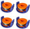 4 PACK 3.1M/10.17FT Trimmer Spool Line with 4 PACK Spool Cover For MacAllister MGTP18Li 1.65mm Strimmer