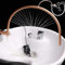 Cadre de circulation d'eau Head Spa, cadre d'équipement de spa Head réglable à 180 °, accessoires de lit de shampoing, cascade de cadre de sortie d'eau de thérapie par l'eau, équipement de salon