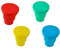 Acrylic 4 Bicchiere Pieghevole in Silicone - Tazza Portatile da Viaggio Con Coperchio in Plastica - Riutilizzabile 170ML