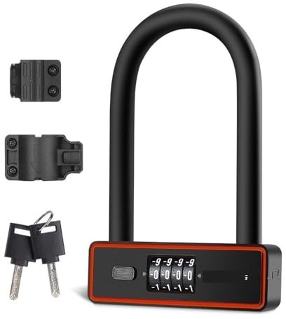 Bremsscheibenschloss Fahrrad U Lock Heavy Duty Sicherheit Passwort Schlüssel Schutz Fahrradschloss Mit Halterung Fahrradschloss