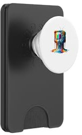 Dripping Paint Vintage-Fernseher TV Retro 70er 80er PopSockets PopWallet für MagSafe
