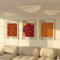 ZoeyAustin® 3 Doppelseitiges Kunstdruck Poster Set, 50x70, Stilvolles Wandposter, 3 Wandbilder, Bilder (Kusama 2)