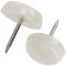 AERZETIX - K34147 - Lot de 50 Patins glisseurs pour Pieds de Chaise à clouer Ronds Ø16 mm en Plastique - Couleur Blanc - Meuble Table Armoire Commode Placard lit Accessoire Protection Sol canapé