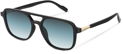 wearPro Sonnenbrille-Damen-polarisiert-Herren-UV400-Unisex-Sonnenbrillen-Trendy-Rechteckige-Retro-Klassisch-Groß-Ultraleicht-Vintage FüR Frauen-Autofahren Und Camping Verlaufs-Blau