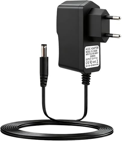 Adaptateur Secteur 12V 2A Alimentation Adaptateur Universel 100-240V, Transformateur d'alimentation pour Ruban LED, Routeurs, Caméras CCTV, Appareils Électroniques, Bandes LED (5,5 * 2,5mm)