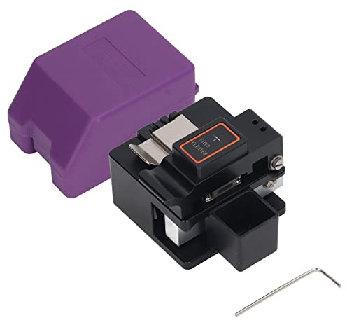 EMUKOEP Coupeur de Fiber Optique, Couteau de Câble Optique Automatique, Outil de Coupe de Fiber de Haute Précision pour Noyau Unique