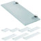 Kingpower Glasregal Glasboden Wandregal Badregal Ablage Regal Klarglas/Milchglas satiniert V2Aox, Glasart:Milchglas, Größe:200 x 100 x 6 mm