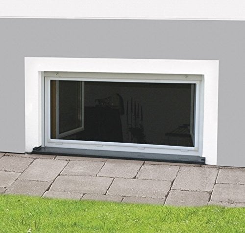 Hecht International Rodentenschutzfenster MASTER 60x100cm, Modern, Aluminium, Edelstahl, Schwarz