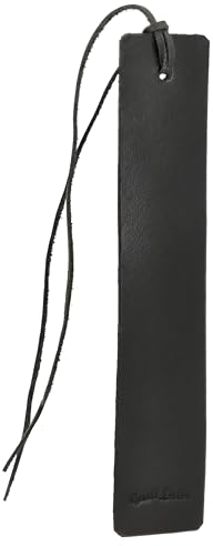 Gusti Lesezeichen Leder - Cort Lederlesezeichen Schwarz Leder
