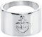 ASTRA Herzanker Kapselheber Flaschenöffner-Ring aus Edelstahl, Geschenk-Idee für Männer, 21 mm Durchmesser