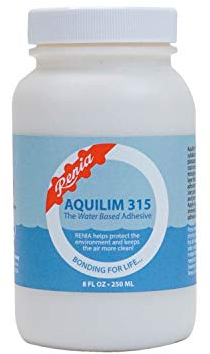 Renia Aquilim 315 - Cemento a contatto a base d'acqua inodore per lavori in pelle con adesivo ultra resistente e flessibile che si asciuga rapidamente