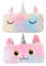 Cabilock 2st Einhorn-plüsch-Tasche Lustige Aufbewahrungstasche Beutel Mädchen Kosmetiktasche Stationäre Versorgung Tier Make-up Tasche Süße Schminktasche - Student Plüschtasche