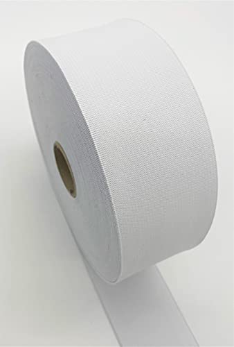 Hausmann Gummiband, Gummilitze, Wäschegummi, Hosengummi, Farbe: Weiß, Breite ca. 5-60 mm, Verschiedene Längen Deutsches Qualitätsprodukt (5, 60)