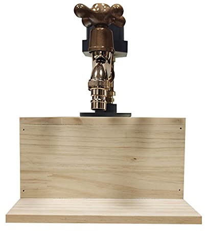 Holz Whisky Dispenser für Single/Duble/Triple Flasche Bar Schnaps Alkohol Whisky Spender Whisky Holz Spender Wasserhahn Form für Party Abendessen Vatertag