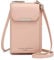Aeeque Handytasche zum Umhängen,Handy Tasche Damen Umhänge, Kleine Umhängetasche Damen, Crossbody Handyhandtaschen Geldbörse, Handy Umhängetasche mit Kartenfächer Passt Handy unter 6,5 Zoll - Rosa
