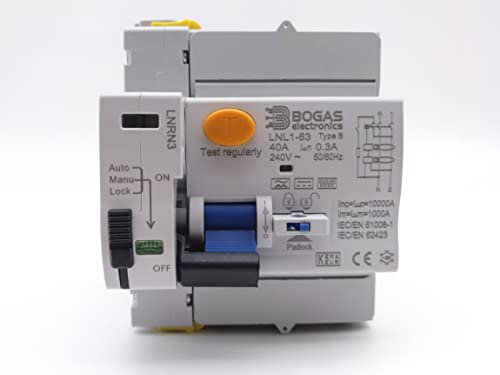Commutateur différentiel 40A de classe courbe Type B Réarmable Autorérable (2P 300mA)