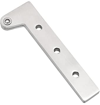 2 Pcs Door Pivot Hinge, 180 Degree Wide Open Hinge Stainless Steel, Folding Flip Door Hardware for Cabinet Cupboard (100MM)