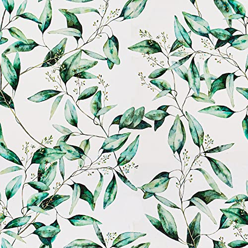 VaryPaper Papel Pintado Pared Hojas Tropicales de Olivo 44.5cmx800cm Papel Pintado Jungla Papel Pared Cocina Lavable Papel Pdhesivo Vinilo Para Muebles Papel Tapiz Comedor Armarios Baño Dormitorio