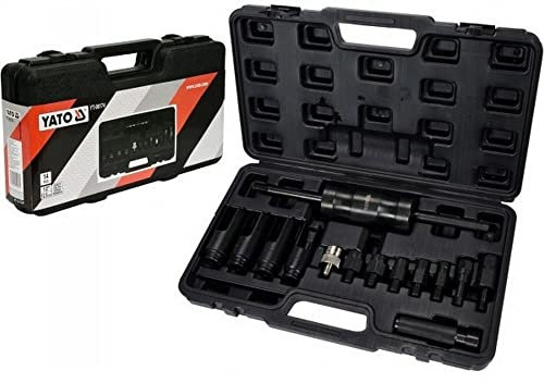 Yato Einspritzdüsenabzieher mit Common Rail Adapter 14-tlg