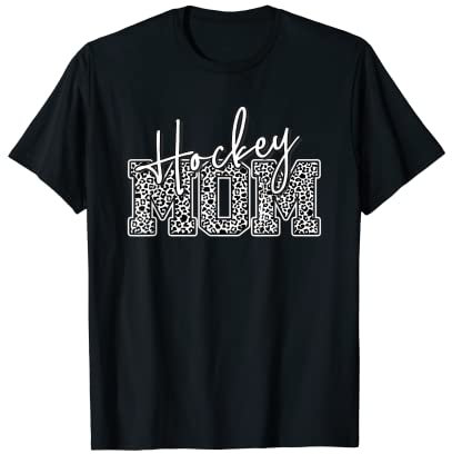 Hockey Mom Leopardenmuster Housewives of Ice Hockey T-Shirt