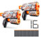 XSHOT Skins Sonic Retro Flux Blaster (2 Blasters) – Skin mit Sonic The Hedgehog (16 Darts) von ZURU