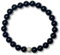 Majas Perlen Turmalin Armband Natursteine echt 8mm 925er Sterling Silber 7mm facettiert - Größe 16 bis 18cm - Handmade Perlenarmband Schwarz Schutz Kraft Stärke - Spiritueller Schmuck Unisex