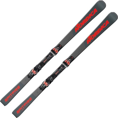 nordica Ski-Set Spitfire DC 68 Pro + Xcell-Befestigungen, grau, Herren – Größe 175 – Grau