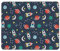QQLADY Rocket Clipart Mauspad mit rutschfester Gummiunterseite, wasserdichtes Mauspad mit genähtem Rand, Mauspad für Schreibtisch, kabellose Maus, Gaming-Mauspad für Computer, Laptop, Heimbüro