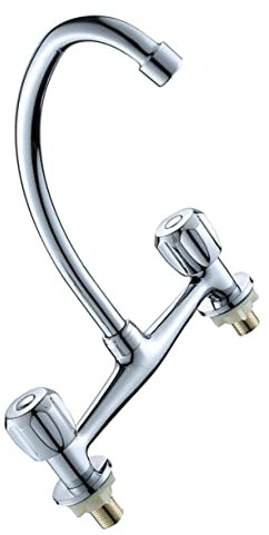 1 Pc Rubinetto a due fori kitchen rubinetto vasca miscelatore vasca Rubinetto in rame caldo e freddo rubinetto di rame ruotare