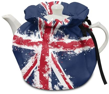 Poceacles Union Jack Tea Cosy for Teapot Tea Pot Dust Cover Breakfast Pot Cover Washable Kettle Cover for Teapot Coffee Pot for Hotel Tea Party