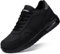 LARNMERN PRO Arbeitsschuhe Herren Sicherheitsschuhe Herren Arbeitsschuhe Stahlkappe Sportlich Schutzschuhe Tiefschwarz Größe 43.5 EU