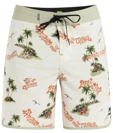 Quiksilver Boardshorts SURFSILK Scallop 18 Men Beige 32