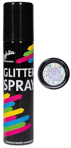 NEU Color-Glitter-Haarspray, 100ml, silber