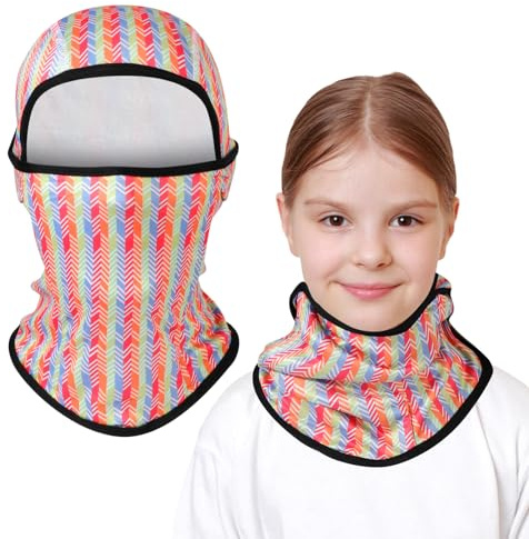 AYPOW Kinder Sturmhaube Winter 2-8, Multifunktional Winddicht Fleece Warm Skimaske Radfahren Gesichtsmaske unter dem Helm, Sturmmaske Mütze mit Halswärmer für Jungen Mädchen, Winter Outdoor Sport