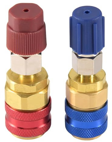 CVZQTE R134A Quick Connects Coupleur Haute et Basse Pression Adaptateur Connecteur Rapide Adaptateurs de Couplage Rapide pour Climatisation