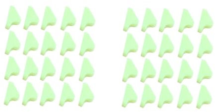 SUPVOX 160pcs Strong Camping Equipment Fluorescent Tent Triangle Buckles for Festival Outdoor Activities