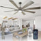 Depuley Ceiling Fan with Light Modern: 72 Inch Big Outdoor Fan with Remote Control for Patio Porch - Grainy Fan Light for Indoor - Large Farmhouse Fan Reversible 8 Blade Quiet DC Motor