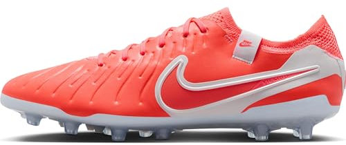 Nike Tiempo Legend 10 Elite Botas de fútbol para césped Artificial, Soccer Shoe Hombre, Hot Lava/White, 42.5 EU