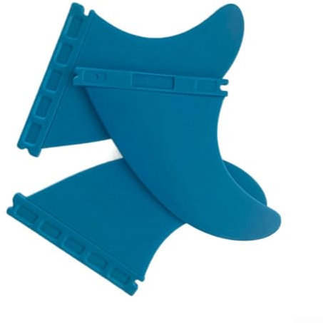 Lot de 3 ailerons de planche de surf en nylon et fibre de verre conçus pour le gouvernail 437 (C)