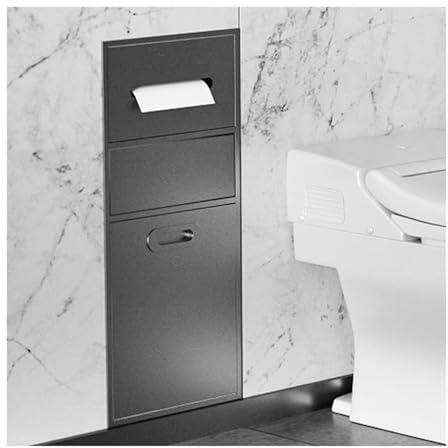 Baodiale Badezimmer-Wandnische, Edelstahl, wasserdichtes Regal, Nischen-Aufbewahrungsregal für Toilettenartikel, Shampoo und Toilettenpapier