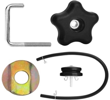 Teile für Schneefräse – Teile für Gartenmaschinen | Set mit Knopfschloss und Dichtung für Schlauch für Wintergebrauch im Freien