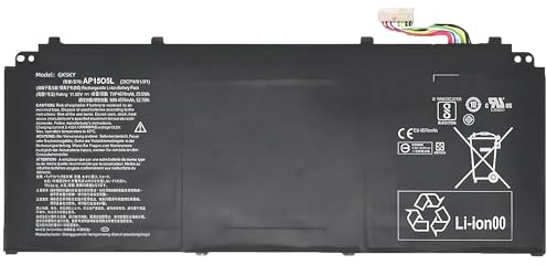 53.9Wh AP15O5L Laptop Battery Replacement for Acer for Chromebook R13 CB5-312T for Aspire S13 S5-371 Swift 5 SF514-51 SF515-51T Predator Triton 700 PT715-51 Spin5 SP513-52N SP513-52NP High performance